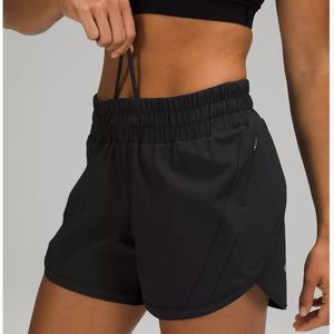 Lululemon Track That Mid Rise Black 5” Shorts